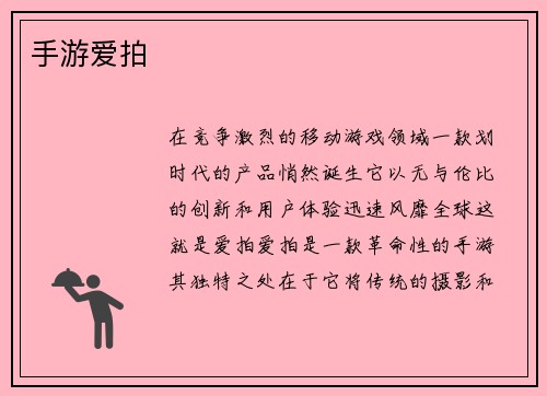 手游爱拍